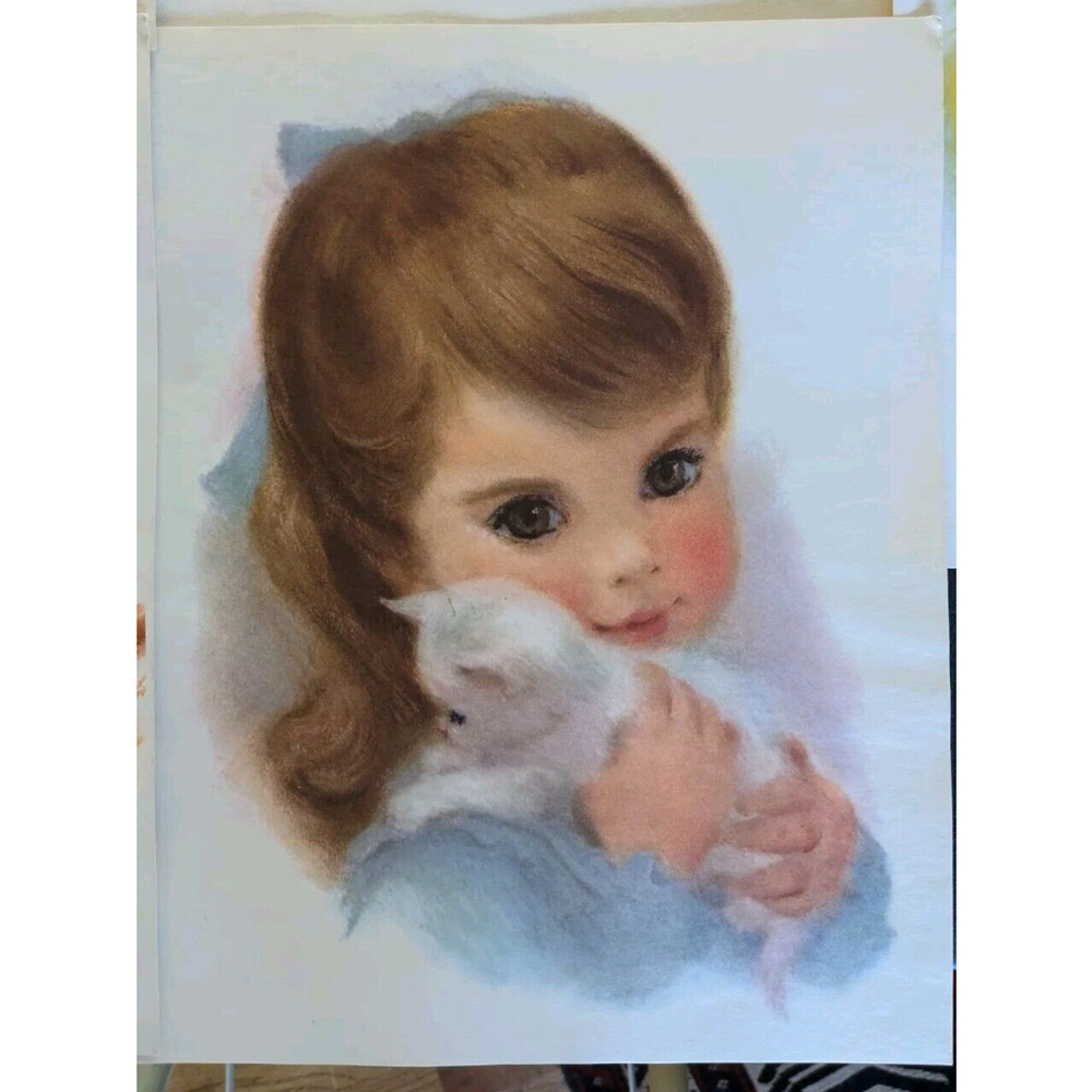 Vintage Advertising Prints Northern Paper Mills Set Of 5 Little Girls 11"x 14" - Picture 4 of 8